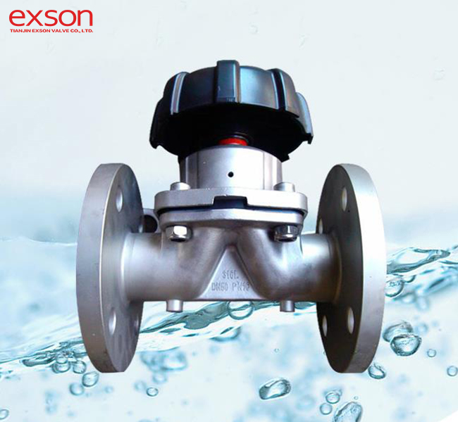 Flanged Diaphragm Valve In Stainless Steel